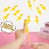 48 Pack Rubber Chicken Slingshot, Halloween Finger Slingshot Novelty Toys, Flying Chicken Toy for Christmas, Mini Rubber Chickens Bulk, Super Strong Viscosity for Teens Party Activities (Yellow) view 3