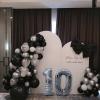 14 Balloon Number, 40 Inch Black Marble Foil Balloons Giant Jumbo Helium Number 14 or 41 Balloons for 14th 41th Birthday Decorations Anniversary Events Boys Girls Party Decorations(Black Marble Agate) view 2