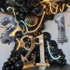 14 Balloon Number, 40 Inch Black Marble Foil Balloons Giant Jumbo Helium Number 14 or 41 Balloons for 14th 41th Birthday Decorations Anniversary Events Boys Girls Party Decorations(Black Marble Agate) view 4
