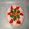Handmade Felt Pizza Pretend Play Food, Montessori Learning Toy for Fine Motor Skills, Play Kitchen for Toddler from 2 years. Diameter 26cm (10.2'') view 4