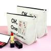 2Pcs Mahjong Player Gift for Women Makeup Bag Mahjong Lovers Gift Mahjong Game Storage Bag Gambling Gift for Grandma Cosmetic Bag Mahjong Gift Birthday Retirement Thanksgiving Gift Travel Makeup Pouch view 4
