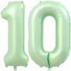 10 Balloon Number, 40 Inch Light Green Foil Balloons Giant Jumbo Helium Number 10 Balloons for Boys Girls 10th Birthday Decorations Anniversary Events Party Decorations(Light Green) view 1
