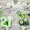 10 Balloon Number, 40 Inch Light Green Foil Balloons Giant Jumbo Helium Number 10 Balloons for Boys Girls 10th Birthday Decorations Anniversary Events Party Decorations(Light Green) view 4