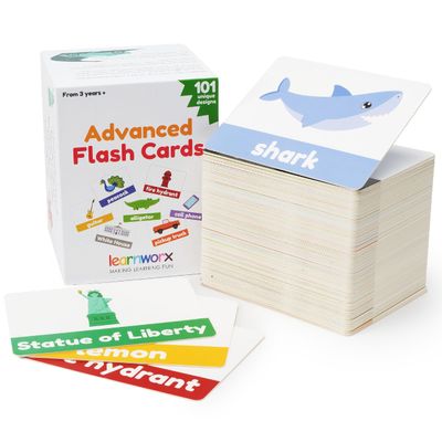 Advanced Flash Cards for Toddlers 3-5 Years  101 Flashcards  Preschool Flash Cards  Kindergarten Flash Card for Kids  Toddler Learning  Educational Gift - for Ages 3, 4, 5 & 6