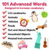 Advanced Flash Cards for Toddlers 3-5 Years  101 Flashcards  Preschool Flash Cards  Kindergarten Flash Card for Kids  Toddler Learning  Educational Gift - for Ages 3, 4, 5 & 6 view 4