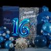 16 Balloon Number, 40 Inch Blue Foil Balloons Giant Jumbo Helium Number 16 or 61 Balloons for 16th 61th Birthday Decorations Anniversary Events Boys Girls Party Decorations (Blue) view 4