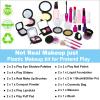 TEPSMIGO 2 Pack Pretend Makeup Kit for Girls, Kids Pretend Play Makeup Set - with Cosmetic Bag for Birthday Christmas, Toy Makeup Set for Toddler, Little Girls Age 3+(Not Real Makeup) view 4