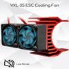 VXL-3s ESC Cooling Fan and Motor Cooling Fan Dual Fan Set Compatible with Traxxas Slash 4x4 Stampede 4x4 Rustler 4x4 Hoss 44 Velineon VXL 3s Heat Sink, Red view 4