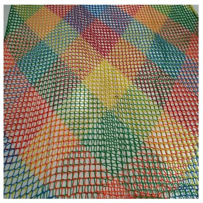 Durable Colored Nylon mesh Climbing Cargo Net Double Layers Playground Climbing Net for Kids Outdoor Treehouse Kids Playground net Double Layers (Size : 3X3m)
