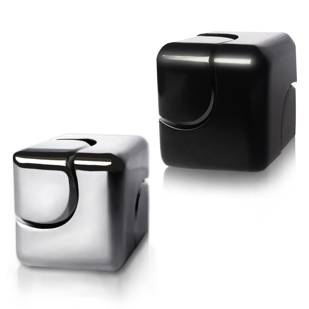 2pc Fidget Spinner Toys Cube Adults, Easter Basket Stuffers for Teens Metal EDC Cool Desk Gadgets Office Toys Small Anxiety Figette Sensory Toy, ADHD Tool Fingears Figet Stress Valentine Gift for Boy