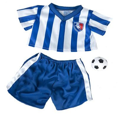 All-Stars Soccer Uniform with Soccer Ball for Plush Toy, Soccer Uniform for You Soft Toy Friend - Fits Most 14 inch to 16 inch Toy
