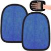 2 Pcs Sand Off Mitt for Water Sports and Beach Accessories, Soft Cleaner for Children Adults, Remover Wipe for Volleyball, Essentials Must Haves (Blue) view 1