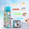 100 Pcs Cute Cat Stickers for Adults, Kawaii Cartoon Kitty Sticker Waterproof Vinyl Kitten Decals for Water Bottle,Laptop,Luggage,Guitar,Phone, Cat Party Favors view 4