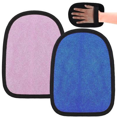 2 Pcs Sand Off Mitt for Water Sports, Beach Accessories, Soft Cleaner Mitt for Children Adults, Remover Wipe Off for Volleyball, Beach Essentials Must Haves