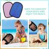 2 Pcs Sand Off Mitt for Water Sports, Beach Accessories, Soft Cleaner Mitt for Children Adults, Remover Wipe Off for Volleyball, Beach Essentials Must Haves view 4