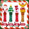 ArtCreativity Christmas Light Up Spinner Wands  Set of 4 Festive Designs with Multicolored LEDs  Fun Christmas Light Up Toys and Spinning Wands for Kids, Great Holiday Stocking Stuffers and Gifts view 3