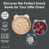 Ali+Oli Children's (3pc) Stackable Snack Bowl Set (Blue Horizon) BPA Free Food-Grade Silicone Bowls for Infant & Toddler view 4