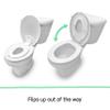 Ingenuity: ity by Ingenuity Flip & Sit Potty Seat (White)  Easy to Set Up & Remove Potty Training Seat That Attaches to Adult Toilet Seat view 3