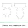 Ingenuity: ity by Ingenuity Flip & Sit Potty Seat (White)  Easy to Set Up & Remove Potty Training Seat That Attaches to Adult Toilet Seat view 4
