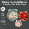 Ali+Oli Children's (3pc) Stackable Snack Bowl Set (Citrus Splash) BPA Free Food-Grade Silicone Bowls for Infant & Toddler view 3