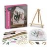 Craft Crush DIY String Art Craft Kit - Floral Interior Design DIY Activity for Teens & Adults - Complete String Art Kit with Embroidery Thread, Foam Canvas, Metal Pins, Wooden Easel - Ages 13+ view 2