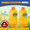 PlayRoute Bubble Solution | Bubbles Refill Solution 4L/136oz. | 2-Pack Ready to Use Solution for Bubble Machines & Other Bubble Blower Toys for Toddlers & Kids | Easy Grip Bulk Bottle view 2