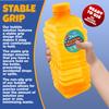 PlayRoute Bubble Solution | Bubbles Refill Solution 4L/136oz. | 2-Pack Ready to Use Solution for Bubble Machines & Other Bubble Blower Toys for Toddlers & Kids | Easy Grip Bulk Bottle view 4