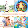 Ball Pit Balls Clear - Crush Proof Ball Pit Balls Plastic Toy Balls for Ball Pit Boys and Girls (Rainbow Colors, 100 Pack) view 2