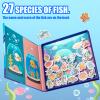 TRAVOFUN Magnetic Fishing Game Book - Travel Toys for Toddlers 3-5 - Car Road Trip Essentials & Airplane Activities for Kids - Montessori Learning Gift with 2 Poles & 27 Ocean Fish (Quiet & Portable) view 2