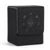 Arkeiliy Card Deck Box, 110+ Storage MTG Deck Box with 50 Pcs Card Sleeve, Collectible Trading Card Cases for Magic Commander and More (Black) view 1