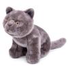 Tiny Heart Simulation British Short cat Plush Toys, 11.02inch Cute British Short cat Stuffed Animal Plush Toys for Kids Boys and Girls Kawaii Birthday Gifts, Room Decoration view 3