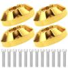 ShareGoo 4Pcs Brass Wheels Hex Hub Adapter 12mm Hex Weight Compatible with 1.9 2.2Inch Wheels Rim Beadlock Axial SCX10 Traxxas TRX4 1/10 RC Crawler Car view 1