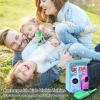 Wcfish Walkie Talkies for Kids Rechargeable 3 Pack, Providing 48hrs Working Time and Long Range of 3KMs, Best Gift for Kids Aged 3-12 Years (Blue+Green+Purple) view 4