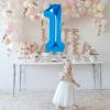2 Number Balloon Blue 40 inch Big Foil Mylar 2nd Balloons for 2 Year Old Boy Girl Birthday Party Decorations Wedding Anniversary Events Supplies view 4