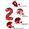 2 Number Balloon Red 40 inch Big Foil Mylar 2nd Balloons for 2 Year Old Boy Girl Birthday Party Decorations Wedding Anniversary Events Supplies view 3