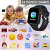 AIWIEP Smart Watch for Kids with 24 Games Touch Screen Music Player Camera Alarm Clock Calculator Flashlight 12/24 hr Kids Smart Watch Boys Toys for Ages 5-12 view 3