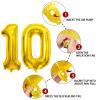 10 Number Balloon Gold 40 inch Big Foil Mylar 10th Balloons for 10 Year Old Boy Girl Birthday Party Decorations Wedding Anniversary Events Supplies view 3