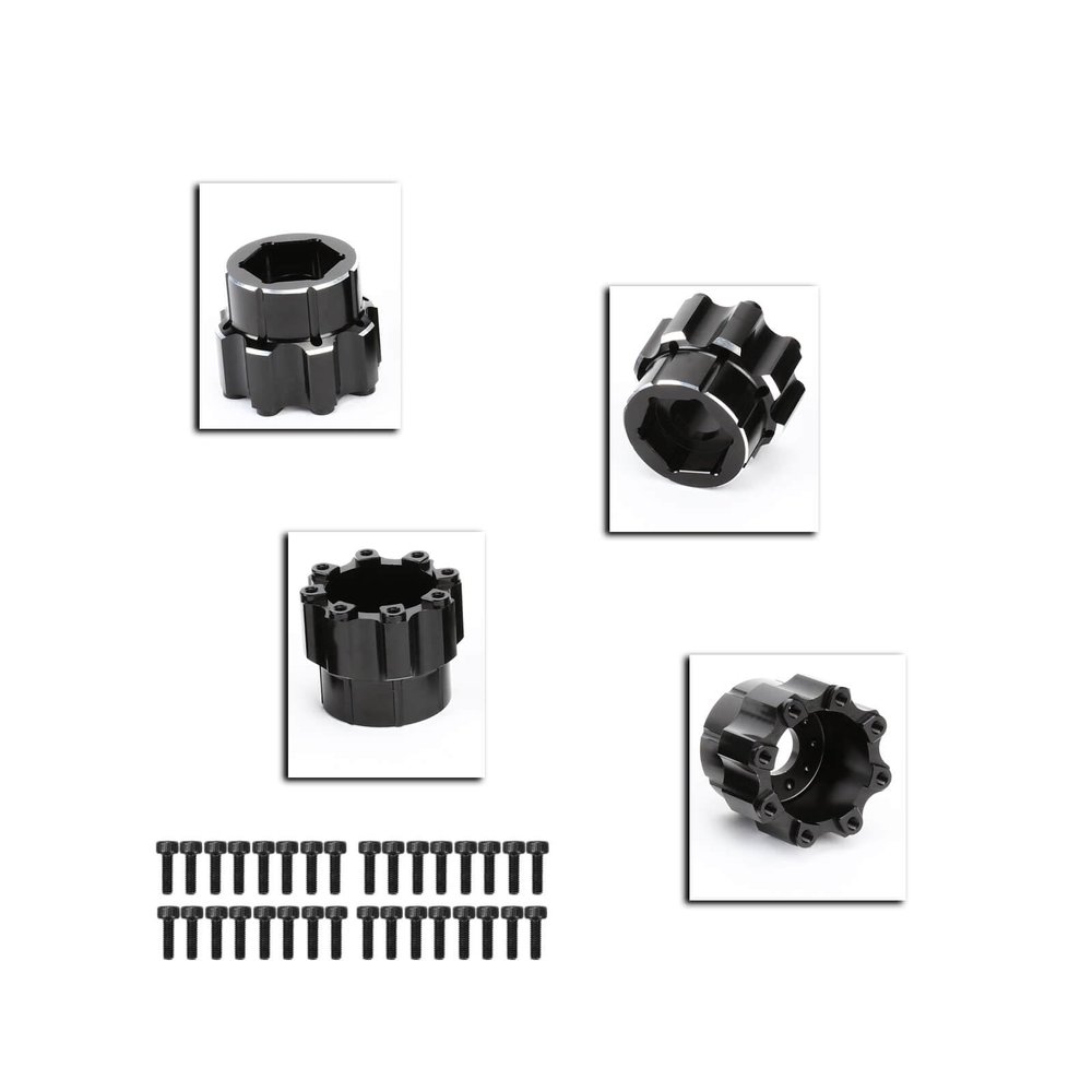 RCAWD for Pro-Line 1/8 8x32 to 20mm Aluminum Wheel Hex Adapters 3.8" Wheels Upgrades Parts #PRO635700
