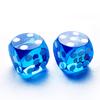 Bescon Professional Precision Dice Round Corner 5/8" (16mm) with Random Serial Number, Precision Cut Dice 16MM Gem Blue, 2pcs Set view 2