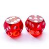 Bescon Professional Precision Dice Round Corner 9/16" (14.3mm) with Random Serial Number, Precision Cut Dice 14.3MM Gem Red, 2pcs Set view 1