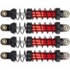 4Pcs Vgoohobby Metal Shocks Absorber Adjustable Dampers Compatible with Axial SCX10 Traxxas TRX4 D90 90046 Redcat Gen7 1/10 RC Crawler Car (Red,80mm) view 1