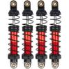 4Pcs Vgoohobby Metal Shocks Absorber Adjustable Dampers Compatible with Axial SCX10 Traxxas TRX4 D90 90046 Redcat Gen7 1/10 RC Crawler Car (Red,80mm) view 3