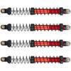 4Pcs Vgoohobby Metal Shocks Absorber Adjustable Dampers Compatible with Axial SCX10 Traxxas TRX4 D90 90046 Redcat Gen7 1/10 RC Crawler Car (Red,120mm) view 1