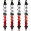4Pcs Vgoohobby Metal Shocks Absorber Adjustable Dampers Compatible with Axial SCX10 Traxxas TRX4 D90 90046 Redcat Gen7 1/10 RC Crawler Car (Red,120mm) view 3