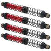 4Pcs Vgoohobby Metal Shocks Absorber Adjustable Dampers Compatible with Axial SCX10 Traxxas TRX4 D90 90046 Redcat Gen7 1/10 RC Crawler Car (Red,120mm) view 4
