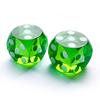 Bescon Professional Precision Dice Round Corner 5/8" (16mm) with Random Serial Number, Precision Cut Dice 16MM Gem Green, 2pcs Set view 2