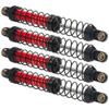 4Pcs Vgoohobby Metal Shocks Absorber Adjustable Dampers Compatible with Axial SCX10 Traxxas TRX4 D90 90046 Redcat Gen7 1/10 RC Crawler Car (Red,110mm) view 4