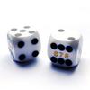 Bescon Professional Precision Dice Round Corner 9/16" (14.3mm) with Random Serial Number, Precision Cut Dice 14.3MM Solid White, 2pcs Set view 2