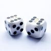 Bescon Professional Precision Dice Round Corner 9/16" (14.3mm) with Random Serial Number, Precision Cut Dice 14.3MM Solid White, 2pcs Set view 3