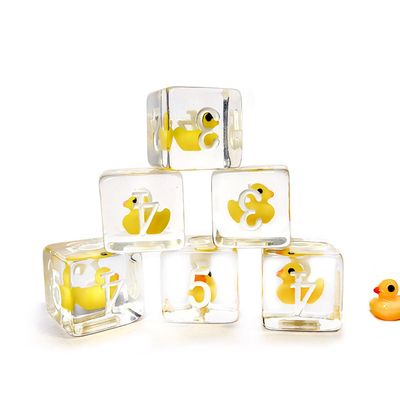 Bescon Yellow Duck 6 Sides Dice Set 6pcs Set in Brick Box, 16MM Yellew Duck D6 6pcs